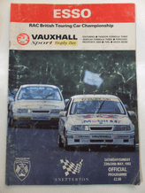 Snetterton 1992 May 23-34 BTCC race programme