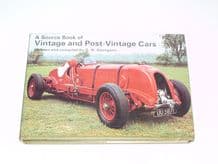 Source Book of Vintage and Post Vintage Cars Georgano (1974)