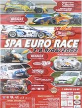 SPA FRANCOURCHAMPS original poster RENAULT / BELCAR /TVR 2002 23x16" (600x400mm)