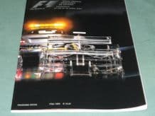SPANISH GP F1 2001 Catalunya Race Programme