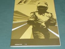 SPANISH GP F1 2003 Catalunya Race Programme