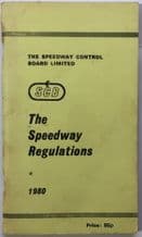 SPEEDWAY BOARD OF CONTROL : THE SPEEDWAY REGULATIONS 1980