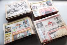 SPEEDWAY SCENE (USA oval track newspaper) 1990 49 issues