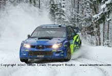 Subaru Imprezza WRC. Photo.  Chris Atkinson Swedish Rally 2007