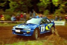 Subaru Imprezza WRC. Photo. Colin McRae  1998 Network Q Rally GB