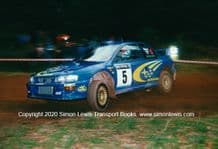SUBARU IMPREZZA WRC. Photo. Richard Burns 1999 Network Q Rally GB.