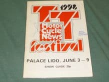 T.T. FESTIVAL 1978 MCN Palace Lido June 3-9 Show Guide SIGNED by Mick Grant)