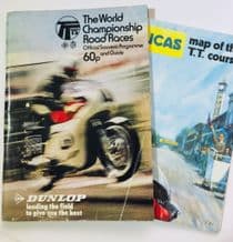 T.T. Races Isle Of Man 1975 original programme & Map
