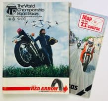 T.T. Races Isle Of Man 1976 original programme & Map