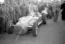 TALBOT LAGO Philippe Etancelin. Paddock photo Oulton Park 1954