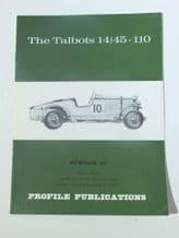 Talbots 14/45 - 110  : The (Profile Publications Number 27)