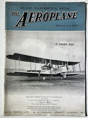 THE AEROPLANE October 24 1934 edition  SECOND MacROBERTSON SPECIAL