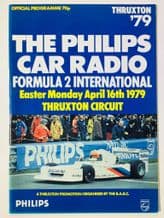 THRUXTON 1979 April 16 European F2 Race programme