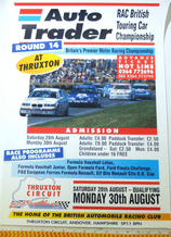 THRUXTON 1993 (?) August 30 BTCC Race Poster 23x16"