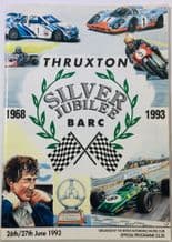 THRUXTON 1993 June 26-27 SILVER JUBILEE Car & Bike race programme