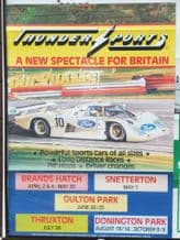 THUNDERSPORTS 1983 series Poster 28 x 19" FORD C100 artwork