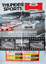 THUNDERSPORTS 1987 series Poster 28 x 19" Lola T530, VDS, March 817 etc.