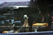 Token F1. Tom Pryce. Photo. Goodwood during testing 1974