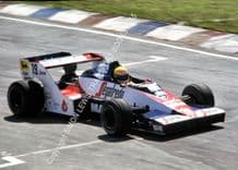 Toleman TG183B Hart Turbo. Ayrton Senna Brazil GP 1984
