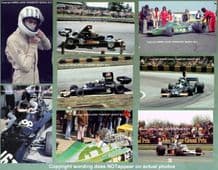 TOM PRYCE - UOP SHADOW & TOKEN F1 set of 8 photos 1974-5 - all 7x5" (175x125mm)