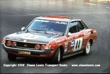 TOYOTA CELICA . Barrie Williams. Photo. Mallory Park RAC Saloons (BTCC) 28 August 1976