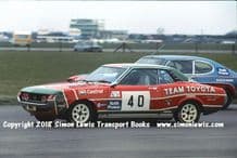 TOYOTA CELICA Win Percy . Photo. Suilverstone RAC Saloons (BTCC) 11 April 1976