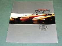 TOYOTA SPORTS - SUPRA - CELICA - MR2 (1990? 30P BROCHURE)