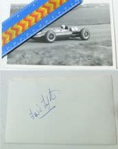 TREVOR TAYLOR, Original autographed photo. 1962 LOTUS 24