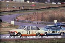 TRIUMPH DOLOMITE SPRINT (Barrie Williams)Leads Capri (Marshall).Photo. Oulton RAC Saloons March 1978