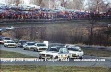 TRIUMPH DOLOMITE SPRINT (Tony Dron) leads  Craft etc.Photo. Lap 1  Oulton RAC Saloons March 1978