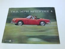 TRIUMPH SPITFIRE 4 U.S.A issue 8 page gatefold brochure.