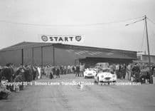 Triumph TR2s (ORW 600 & MFH 400) at Staverton Speed Trial , Gloucester, 1954. Photo