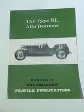 Type RL Alfa Romeos :The  (Profile Publications Number 14)