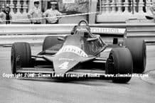 Tyrrell 010 F1. Photo. Michele Alboretto 1981 Monaco GP