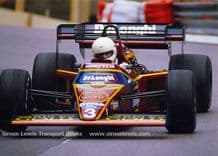 Tyrrell 012 F1. Martin Brundle. Monaco GP practice 1984.