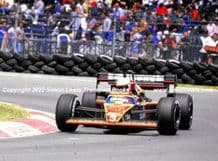 Tyrrell 012 ,Martin Brundle. Photo.  1984 Canada GP F1