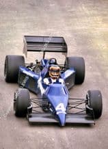 TYRRELL 012 Stefan Bellof at speed Brazil GP 1985