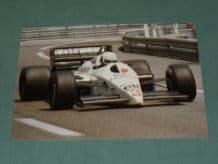 TYRRELL 015 Renault Turbo. Brundle Monaco 1986 7x5" period photo