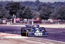 Tyrrell P34 6 wheeler F1 car, Patrick Depailler. French GP  F1 1976 .colour