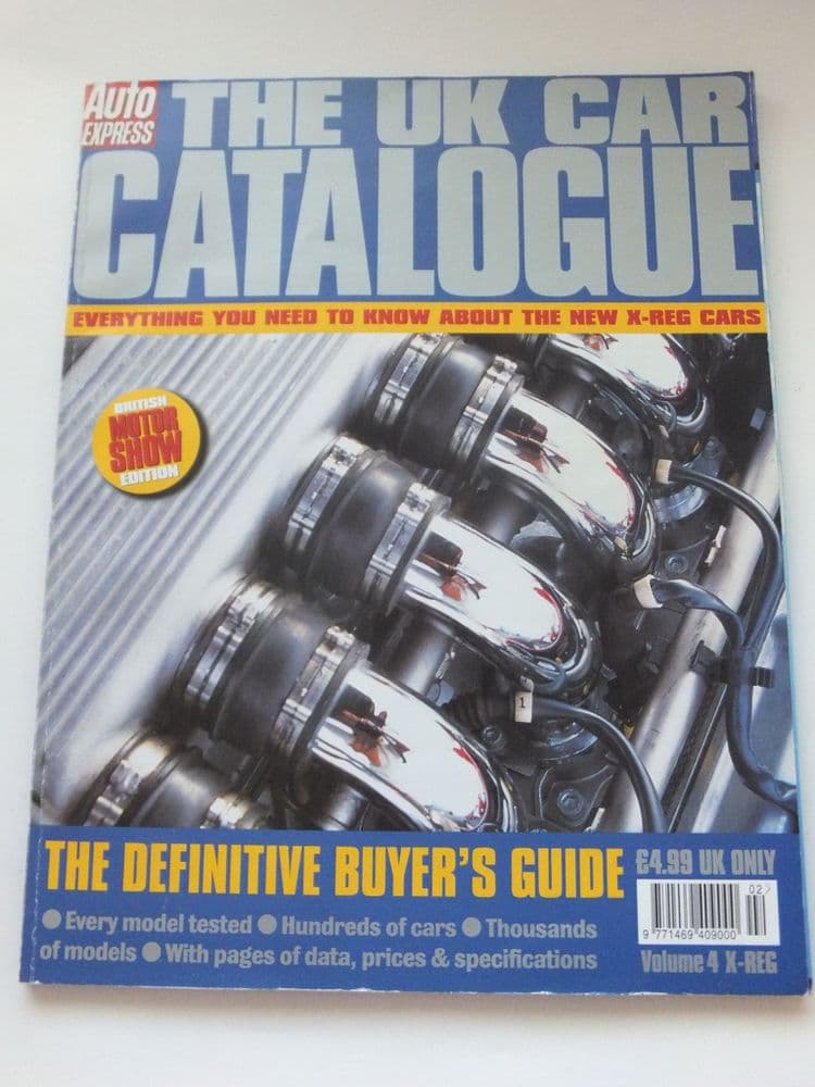 UK Car Catalogue 2000 The The Definitive Guide To Every XReg Car On