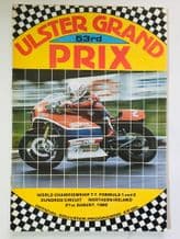 Ulster Grand Prix , Dundrod 1982 Aug 21 Motorcycle Raceg Programme