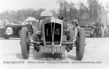 Vale Special photo.. Ian Connell's car in paddock at Brooklands early 1930's