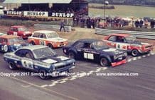 Vauxhall Firenza(Gerry Marshall)Ford Escort (Turner) Viva (Pope) etc.  Snetteron 1972