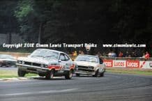 Vauxhall  Magnum (Gerry Marshall) & Ford Capri(Spice) photo. RAC Saloons (BTCC) Donington July 1977