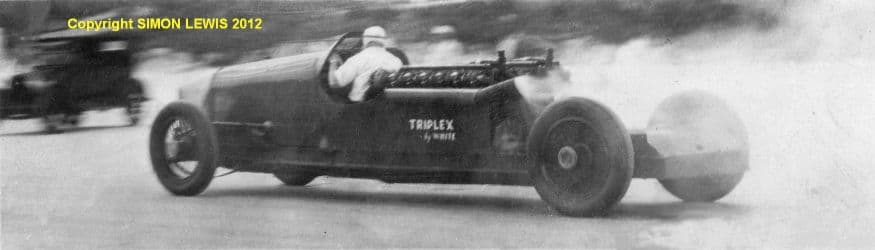 Triplex Car White Triplex Special Ray Keech at Speed Daytona 1928