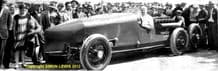 White Triplex Special. Ray Keech posed at Daytona 1928
