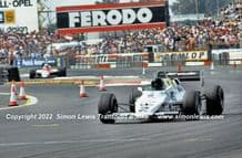 Williams FW08C. Jacques Laffitte. Photo.  1983 British GP F1