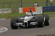 WILLIAMS FW27 Mark Webber at speed Silverstone. Photo.