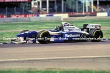 Williams-Renault FW17. Damon Hill.  Silverstone F1 test 1995