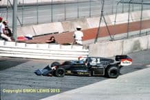 WOLF WILLIAMS FW05/Hesketh 308C  Michel Leclere Long Beach GP 1976 10x7" action photo